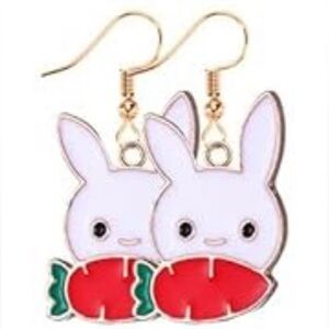 Easter Bunny + Carrot Earrings